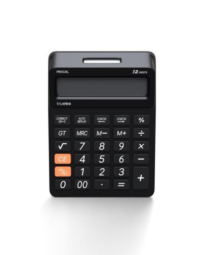 Truebo Procal Profesyonel Siyah Hesap Makinesi